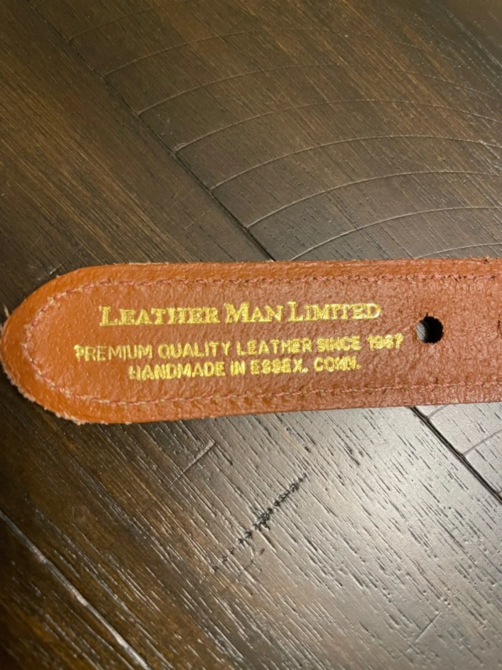 Men’s Canvas Leather Belt blue marlin